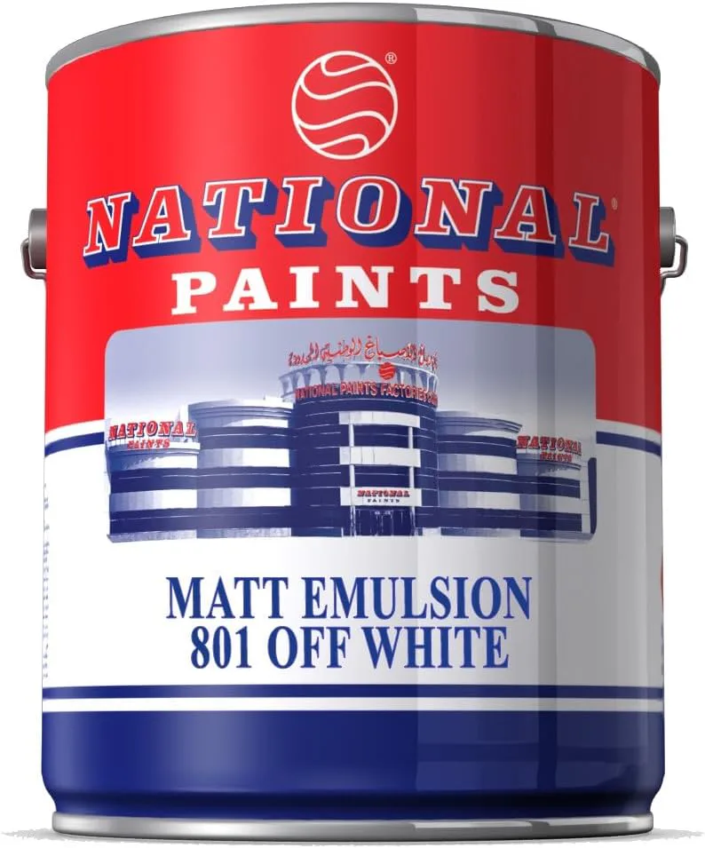 National Paint Matt Emulsion 3.6 Liter Off White 801