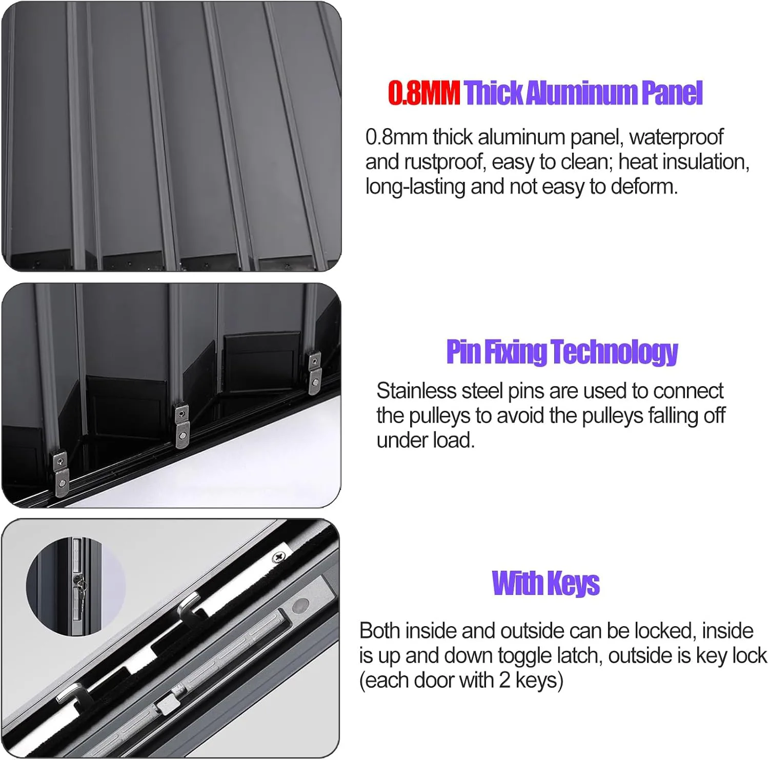 Concertina Sliding Door Grey White