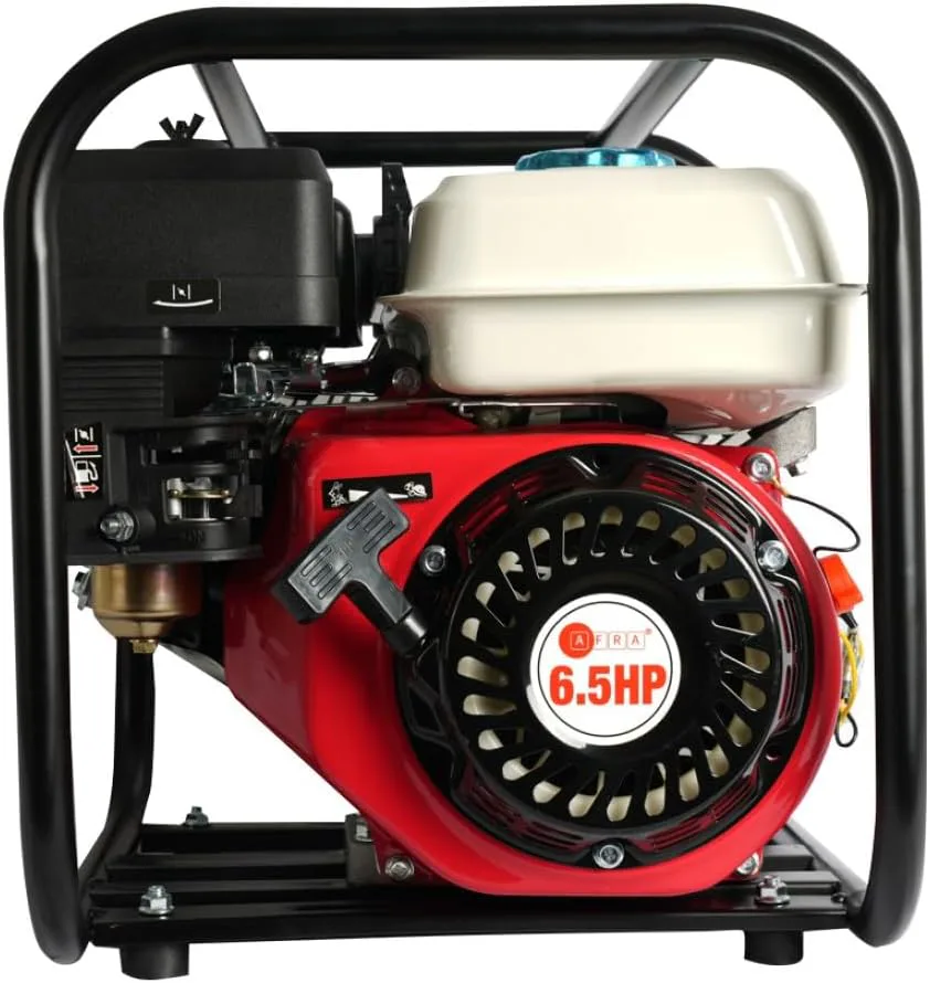 Afra Petrol Water Pump, 3 Inch Outlet, 6.5hp, Recoil Start, 168FB Engine.