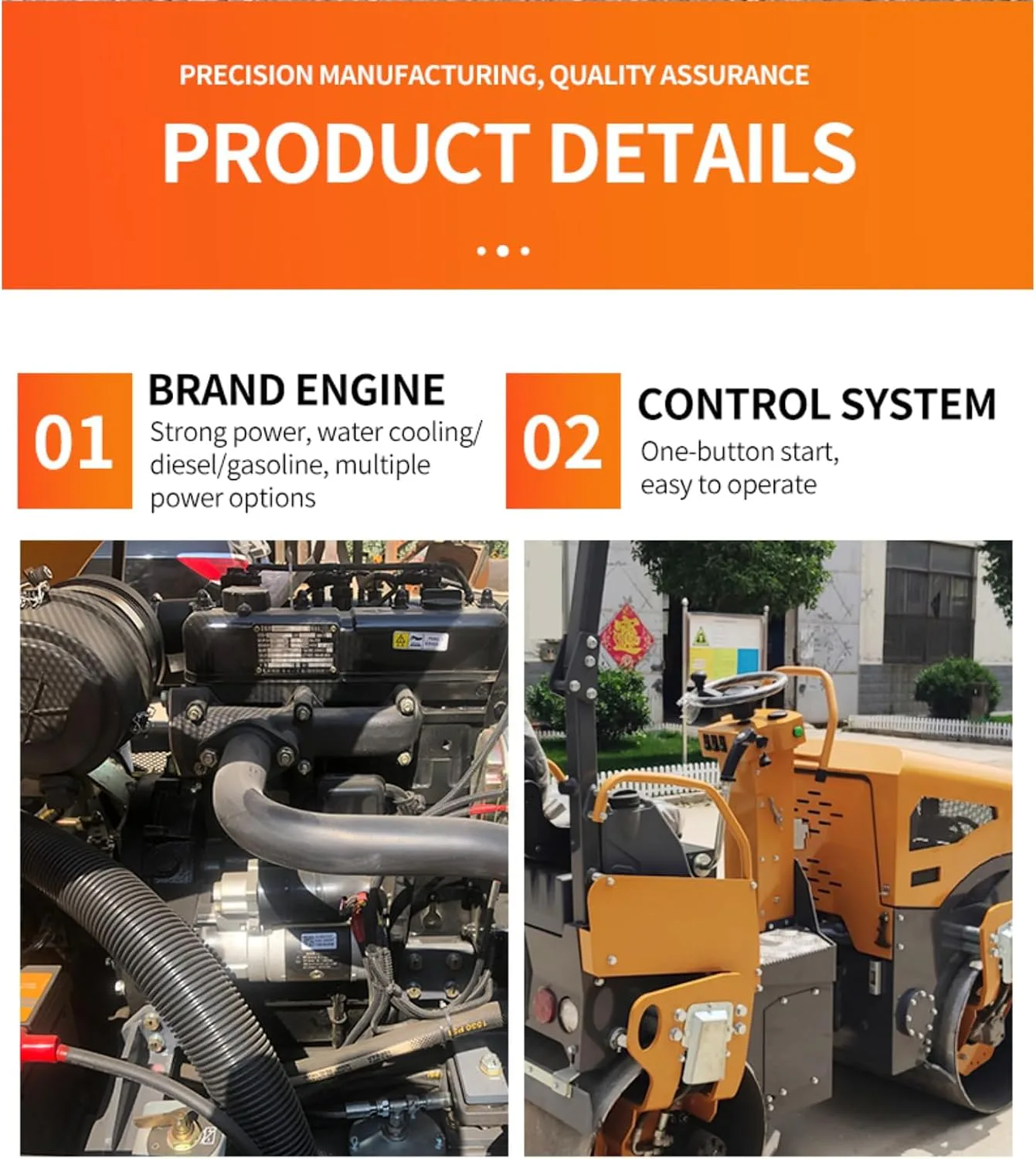 3 Ton Tandem Road Roller Vibrating Compactor