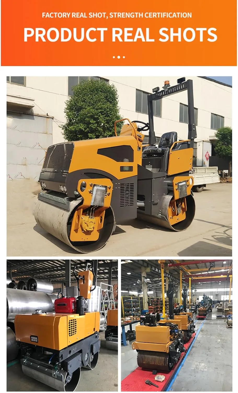 3 Ton Tandem Road Roller Vibrating Compactor