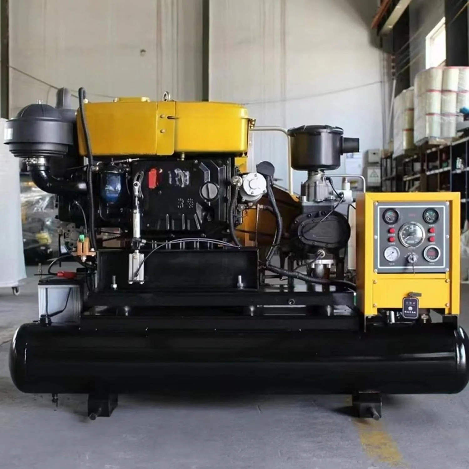 Rotary Screw Air Compressor Heavy Duty Industrial Grade 100L 200L