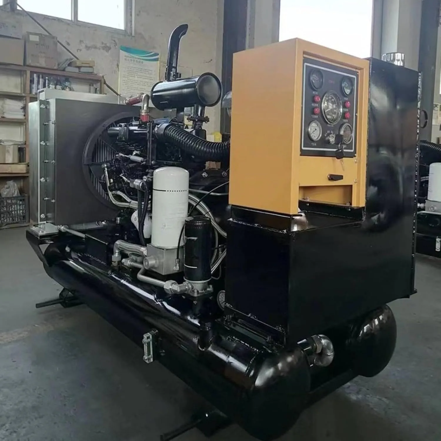Rotary Screw Air Compressor Heavy Duty Industrial Grade 100L 200L