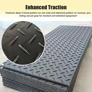 Mats (Pack 2x4ft Heavy-Duty Driveway & Ground Protection Mats, Durable Tread Mats).