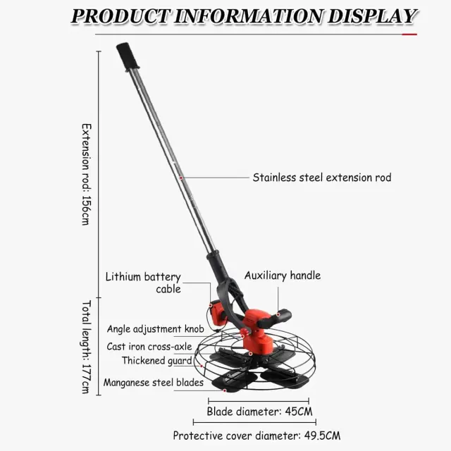 Cordless Electric Cement Trowel