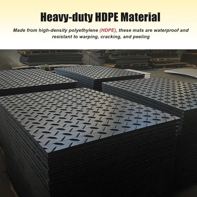 Mats (Pack 2x4ft Heavy-Duty Driveway & Ground Protection Mats, Durable Tread Mats).
