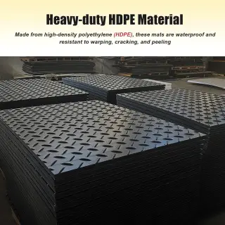 Mats (Pack 2x4ft Heavy-Duty Driveway & Ground Protection Mats, Durable Tread Mats).