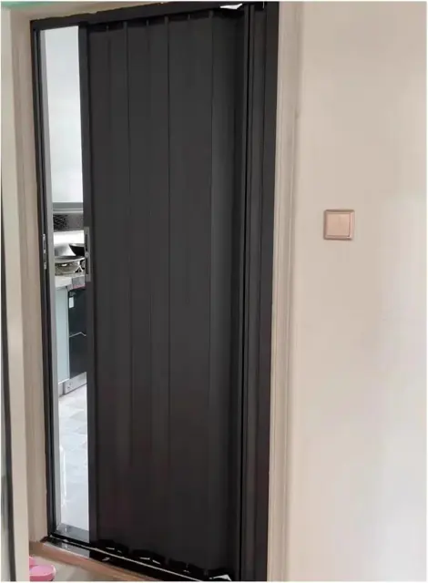 Concertina Sliding Door Grey White